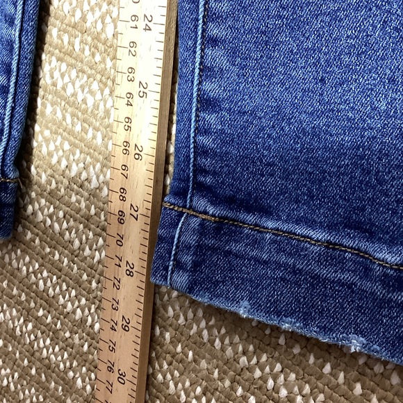 American Eagle Outfitters Blue wide leg distressed Jeans size 10 - Picture 13 of 16